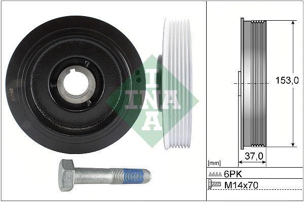 Belt Pulley Set, crankshaft